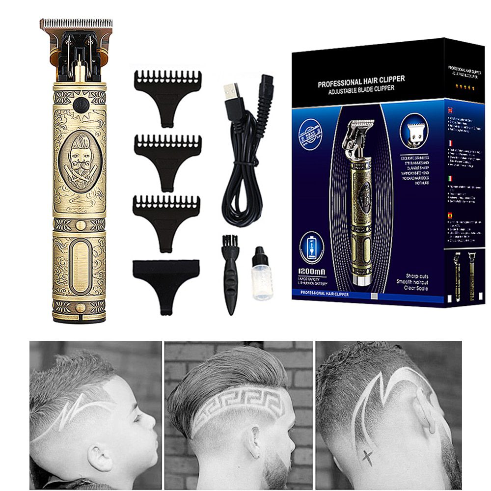 Professional Hair Clippers Barber Haircut Sculpture Cutter Rechargeable Razor Trimmer Adjustable Cordless Edge for Men Professional Hair Clippers Barber Haircut Sculpture Cutter Rechargeable Razor Trimmer Adjustable Cordless Edge for Men