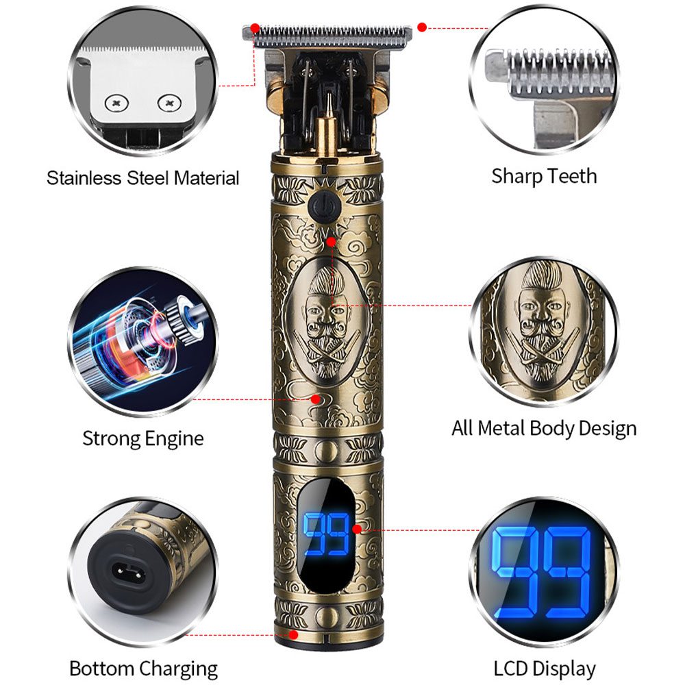 Professional Hair Clippers Barber Haircut Sculpture Cutter Rechargeable Razor Trimmer Adjustable Cordless Edge for Men Professional Hair Clippers Barber Haircut Sculpture Cutter Rechargeable Razor Trimmer Adjustable Cordless Edge for Men
