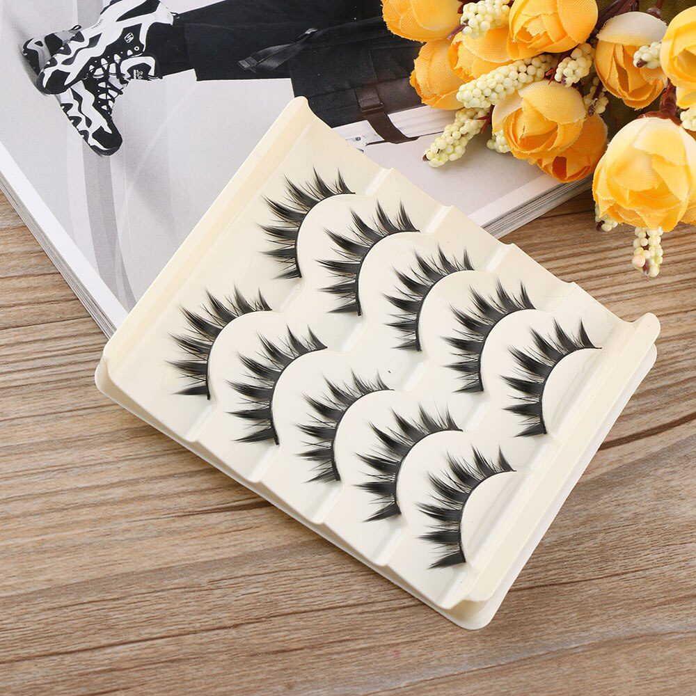 5 Pairs Women Japanese Serious Makeup False Eyelashes Long Thick Natural Beauty Eye Lash Extension DIY Cosmetic Fake Eyelashes 5 Pairs Women Japanese Serious Makeup False Eyelashes Long Thick Natural Beauty Eye Lash Extension DIY Cosmetic Fake Eyelashes