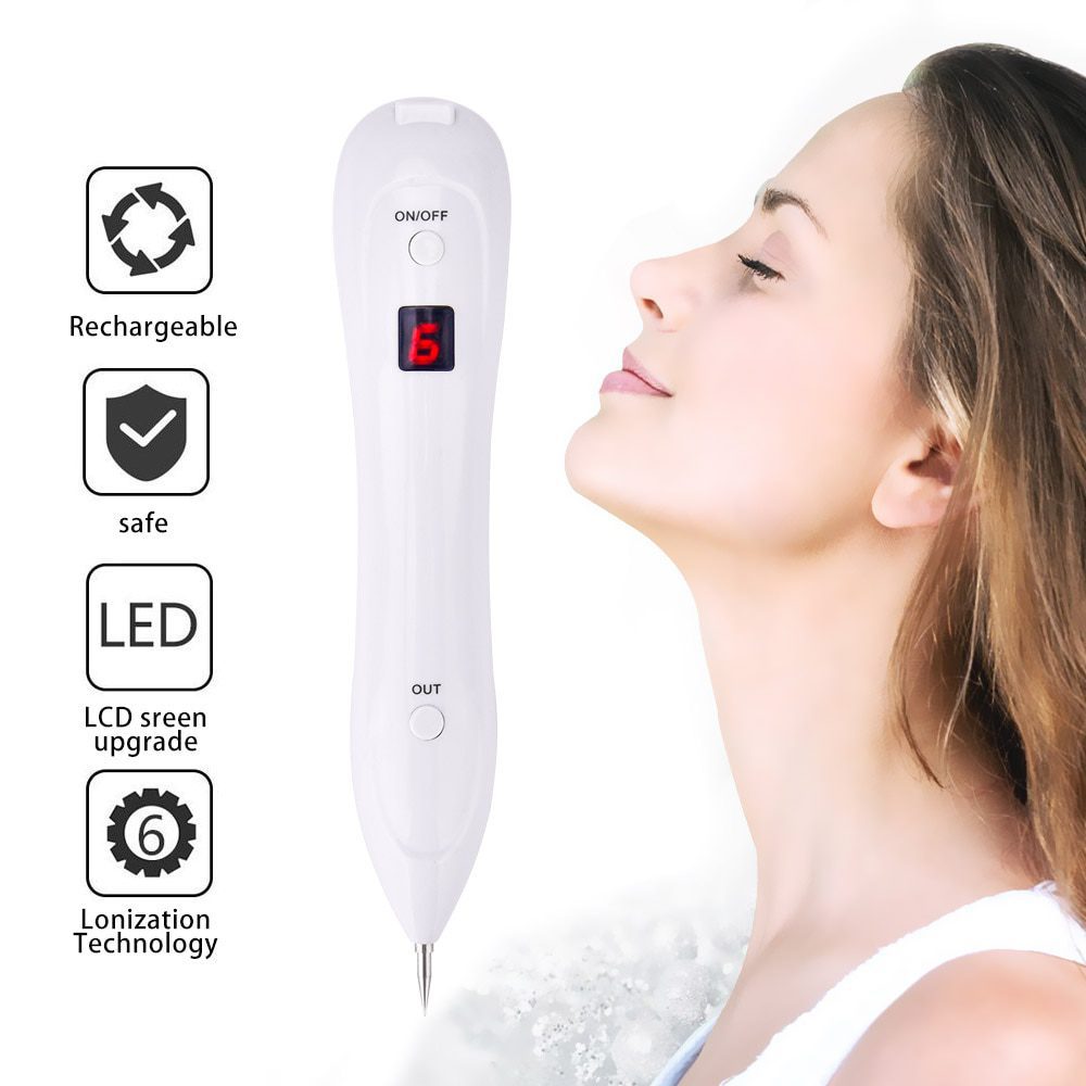 Skin Care Laser Mole Tattoo Freckle Removal Pen LCD Sweep Spot Mole Removing Wart Corns Dark Spot Remover Salon Beauty Machine Skin Care Laser Mole Tattoo Freckle Removal Pen LCD Sweep Spot Mole Removing Wart Corns Dark Spot Remover Salon Beauty Machine
