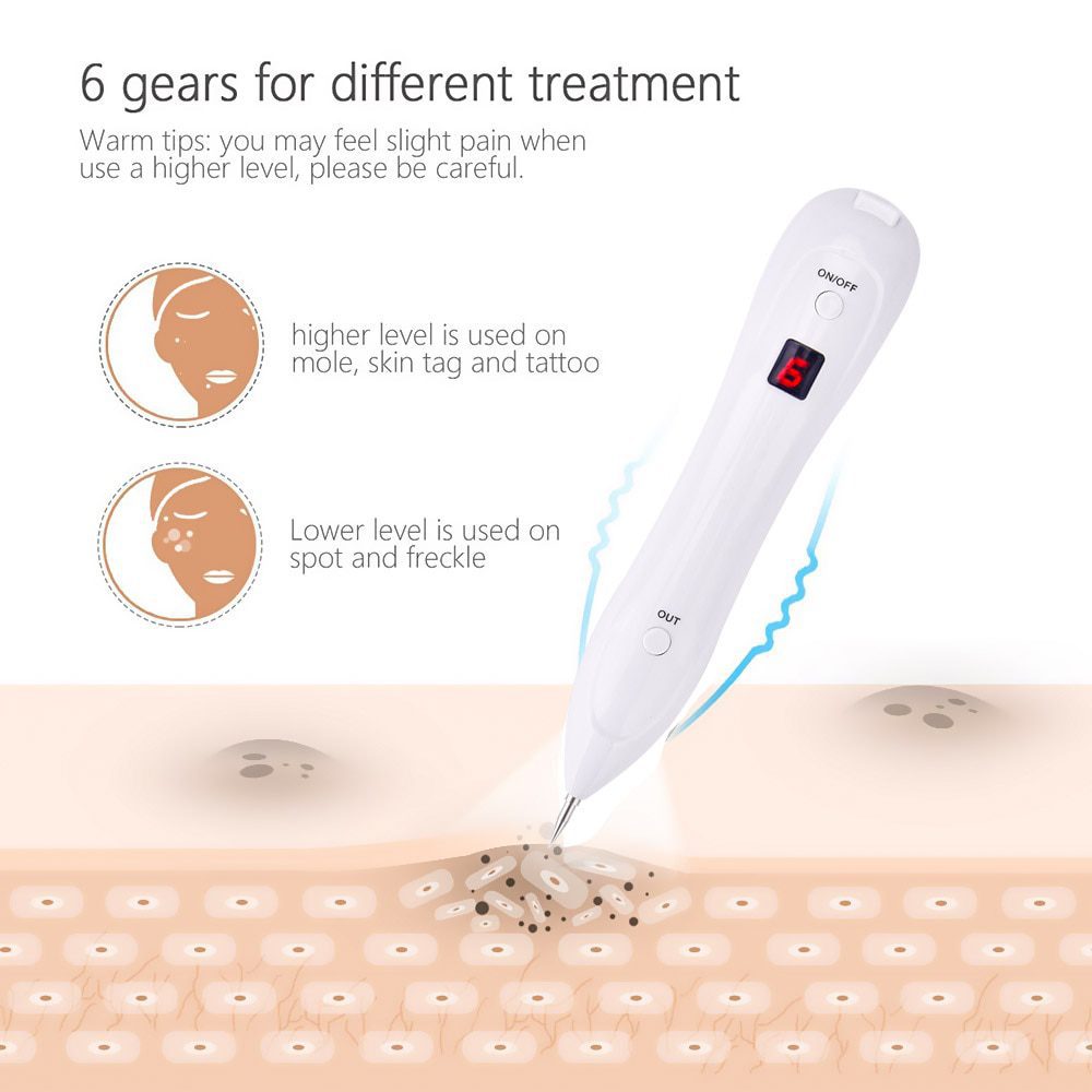 Skin Care Laser Mole Tattoo Freckle Removal Pen LCD Sweep Spot Mole Removing Wart Corns Dark Spot Remover Salon Beauty Machine Skin Care Laser Mole Tattoo Freckle Removal Pen LCD Sweep Spot Mole Removing Wart Corns Dark Spot Remover Salon Beauty Machine