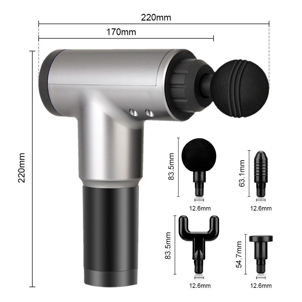 High Power Muscle Massage Gun High Speed Vibration Massager Theragun After Fitness Decompose Lactic Acid Relief Pain Relax body High Power Muscle Massage Gun High Speed Vibration Massager Theragun After Fitness Decompose Lactic Acid Relief Pain Relax body