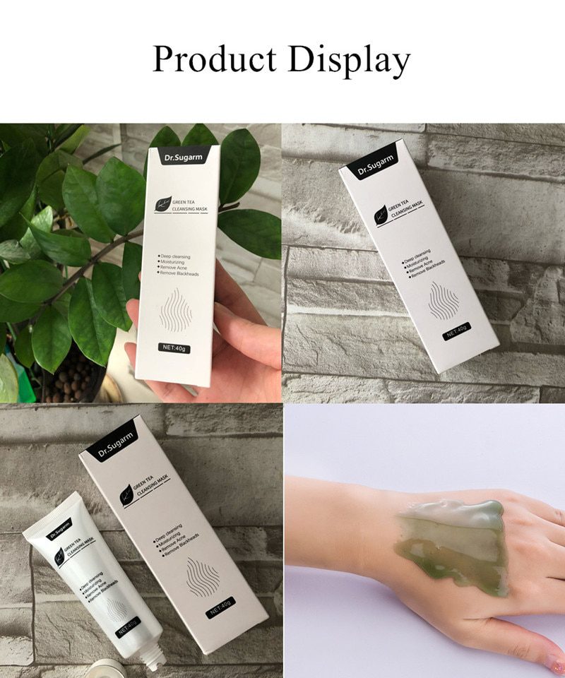 40g Dr.Sugarm Green Tea Blackhead Mask Skin Care Remove Acne Nose Deep Cleansing Pore Strip Moisturizing Peel Mask Korea 40g Dr.Sugarm Green Tea Blackhead Mask Skin Care Remove Acne Nose Deep Cleansing Pore Strip Moisturizing Peel Mask Korea