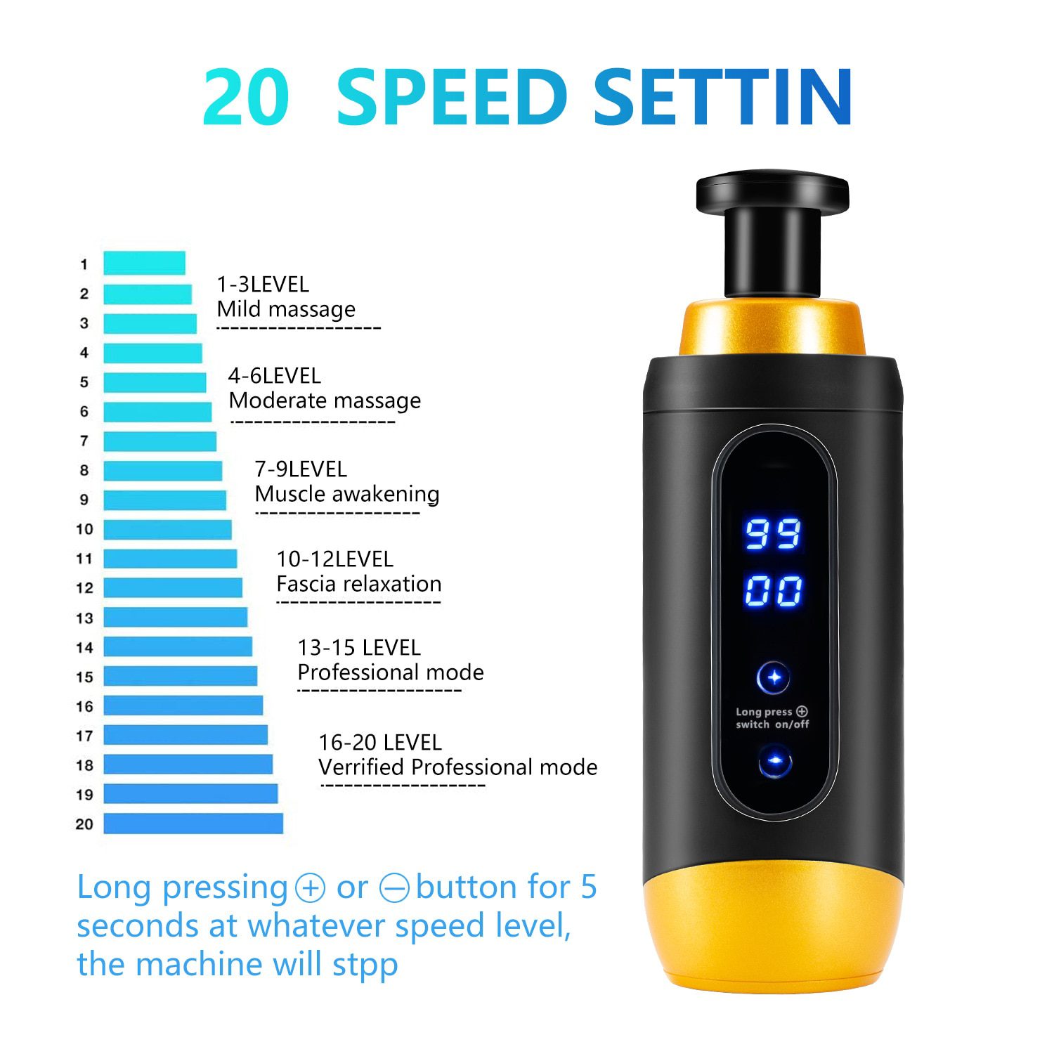 POWCAN Massage Gun Fascia Gun Muscle Relax Massage Electric Massager Fitness Equipment Noise Reduction Design For Male Female POWCAN Massage Gun Fascia Gun Muscle Relax Massage Electric Massager Fitness Equipment Noise Reduction Design For Male Female