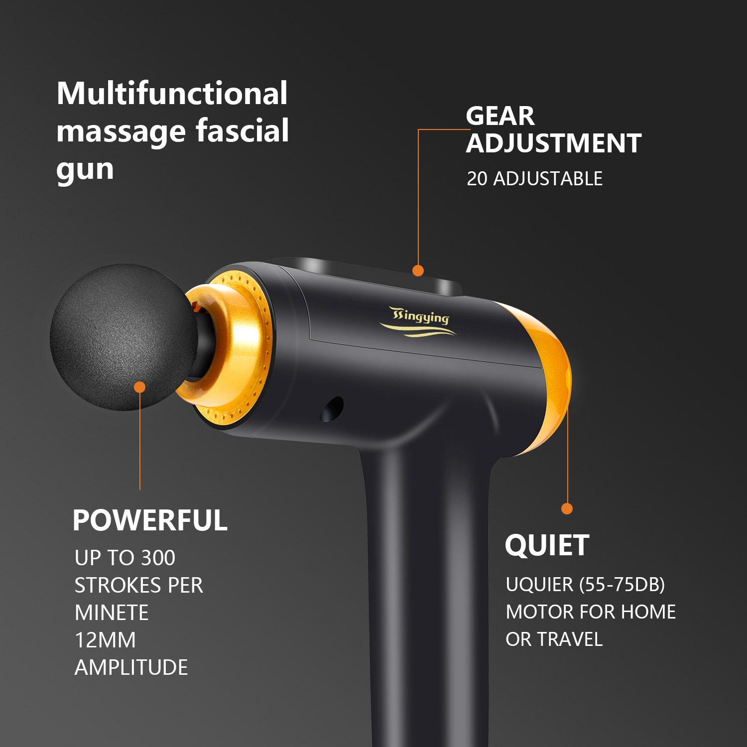 POWCAN Massage Gun Fascia Gun Muscle Relax Massage Electric Massager Fitness Equipment Noise Reduction Design For Male Female POWCAN Massage Gun Fascia Gun Muscle Relax Massage Electric Massager Fitness Equipment Noise Reduction Design For Male Female