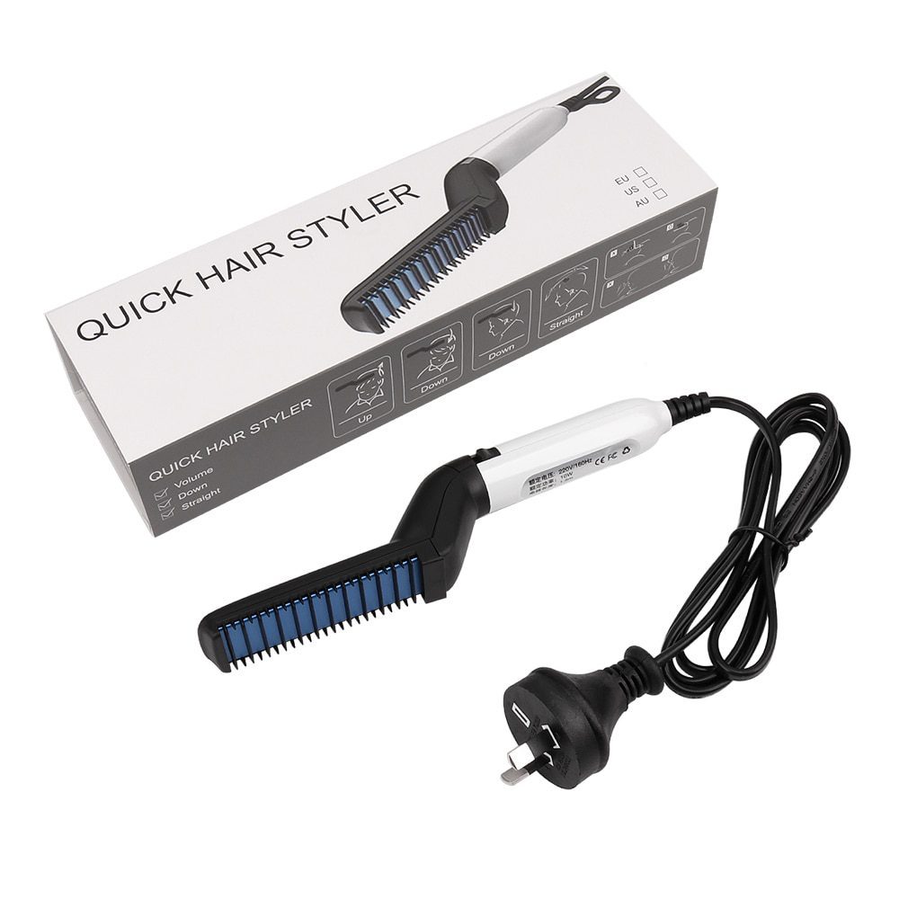 Men Beard Straightener Drop-shipping Fulfillment Hair Straightening Flat Iron Multifunctional Quick Hair Styler Ship from USA