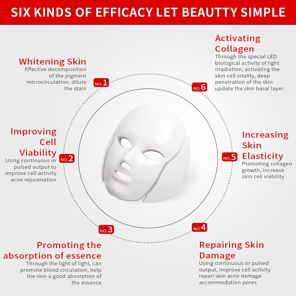 Foreverlily 7 Colors Led Facial Mask Led Korean Photon Therapy Face Mask Machine Light Therapy Acne Mask Neck Beauty Led Mask Foreverlily 7 Colors Led Facial Mask Led Korean Photon Therapy Face Mask Machine Light Therapy Acne Mask Neck Beauty Led Mask