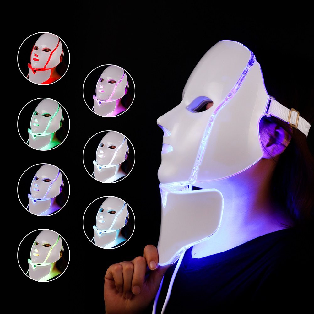 Foreverlily 7 Colors Led Facial Mask Led Korean Photon Therapy Face Mask Machine Light Therapy Acne Mask Neck Beauty Led Mask Foreverlily 7 Colors Led Facial Mask Led Korean Photon Therapy Face Mask Machine Light Therapy Acne Mask Neck Beauty Led Mask