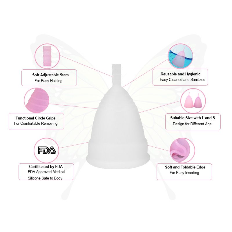 Women Copa Menstrual Cup Lady Period Cup Medical Grade Silicone Menstrual Cups for Women Feminine Hygiene Women Copa Menstrual Cup Lady Period Cup Medical Grade Silicone Menstrual Cups for Women Feminine Hygiene