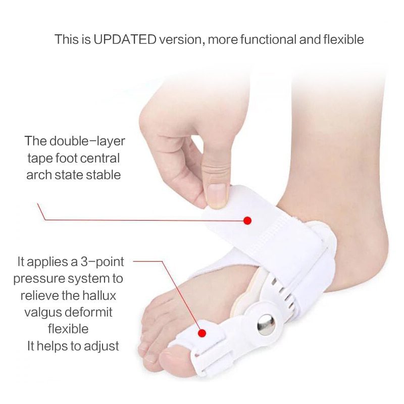 USA 2Pcs Toe Protector Feet Care Pedicure Tool Bunion Hallux Valgus Corrector Orthopedic Supplies Big Toe Splint Straightener USA 2Pcs Toe Protector Feet Care Pedicure Tool Bunion Hallux Valgus Corrector Orthopedic Supplies Big Toe Splint Straightener
