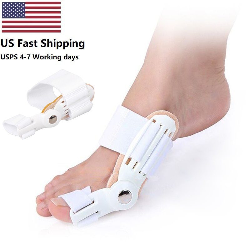 USA 2Pcs Toe Protector Feet Care Pedicure Tool Bunion Hallux Valgus Corrector Orthopedic Supplies Big Toe Splint Straightener USA 2Pcs Toe Protector Feet Care Pedicure Tool Bunion Hallux Valgus Corrector Orthopedic Supplies Big Toe Splint Straightener