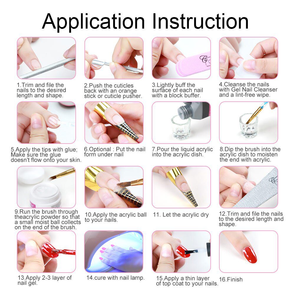 Full Nail Manicure Set Pro Acrylic Kit With Drill Machine Acrylic Liquid Nail Glue Glitter Powder Nail Tips Nail Art Tool Kit Full Nail Manicure Set Pro Acrylic Kit With Drill Machine Acrylic Liquid Nail Glue Glitter Powder Nail Tips Nail Art Tool Kit