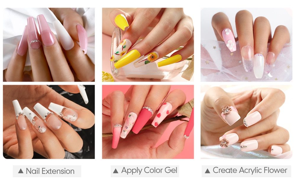 Full Nail Manicure Set Pro Acrylic Kit With Drill Machine Acrylic Liquid Nail Glue Glitter Powder Nail Tips Nail Art Tool Kit Full Nail Manicure Set Pro Acrylic Kit With Drill Machine Acrylic Liquid Nail Glue Glitter Powder Nail Tips Nail Art Tool Kit