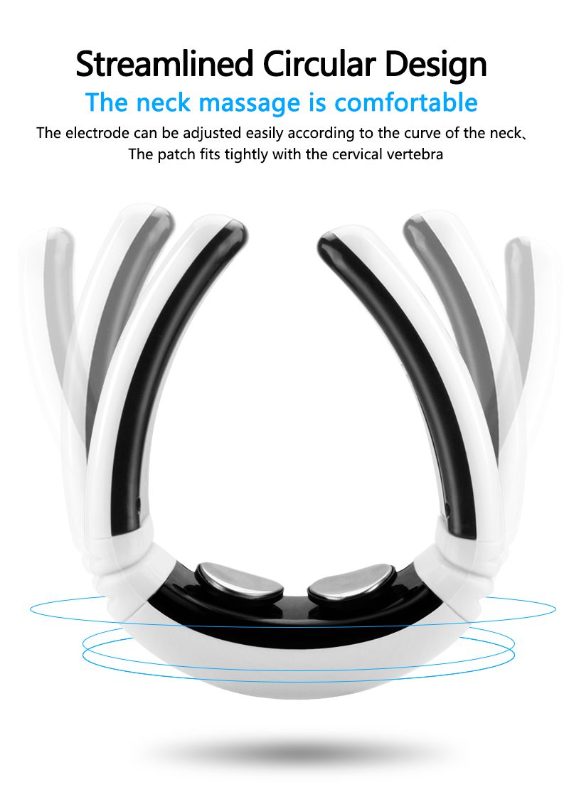 Electric Neck Massager & Pulse Back 6 Modes Power Control Far Infrared Heating Pain Relief Tool Health Care Relaxation Machine Electric Neck Massager & Pulse Back 6 Modes Power Control Far Infrared Heating Pain Relief Tool Health Care Relaxation Machine