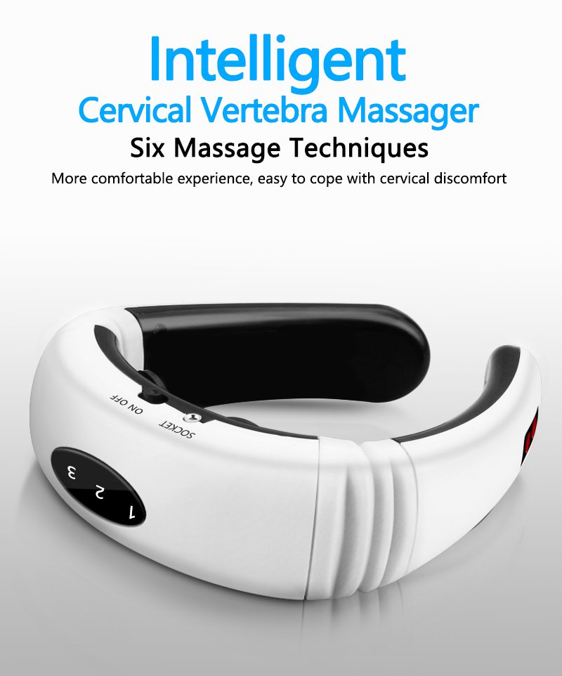Electric Neck Massager & Pulse Back 6 Modes Power Control Far Infrared Heating Pain Relief Tool Health Care Relaxation Machine Electric Neck Massager & Pulse Back 6 Modes Power Control Far Infrared Heating Pain Relief Tool Health Care Relaxation Machine