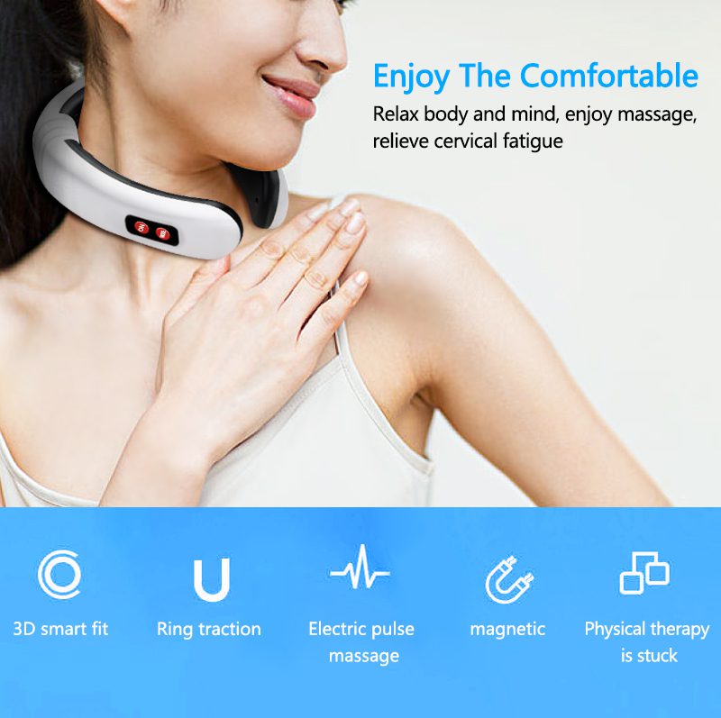Electric Neck Massager & Pulse Back 6 Modes Power Control Far Infrared Heating Pain Relief Tool Health Care Relaxation Machine Electric Neck Massager & Pulse Back 6 Modes Power Control Far Infrared Heating Pain Relief Tool Health Care Relaxation Machine