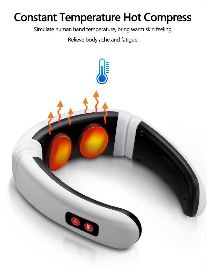 Electric Neck Massager & Pulse Back 6 Modes Power Control Far Infrared Heating Pain Relief Tool Health Care Relaxation Machine Electric Neck Massager & Pulse Back 6 Modes Power Control Far Infrared Heating Pain Relief Tool Health Care Relaxation Machine