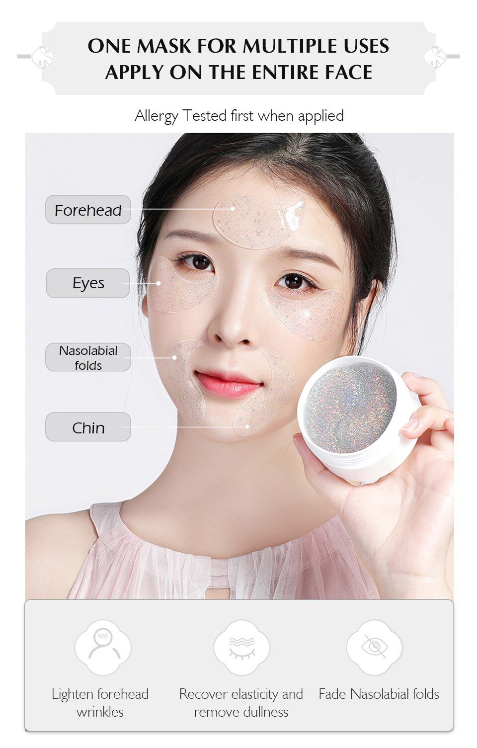 MEIKING Eye Patches 60 Pcs Hyaluronic Acid Nicotinamide Remover Dark Circles Anti-wrinkle Mask Under The Eyes Of Korea MEIKING Eye Patches 60 Pcs Hyaluronic Acid Nicotinamide Remover Dark Circles Anti-wrinkle Mask Under The Eyes Of Korea