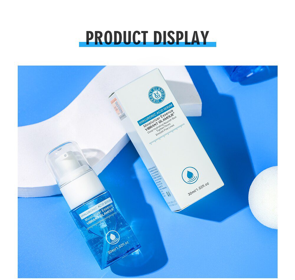 VIBRANT GLAMOUR Hyaluronic Acid Face Serum Moisturizing Shrink Pores Remove Fine Lines Anti-Aging Anti-Wrinkle Deep Care 30ml VIBRANT GLAMOUR Hyaluronic Acid Face Serum Moisturizing Shrink Pores Remove Fine Lines Anti-Aging Anti-Wrinkle Deep Care 30ml