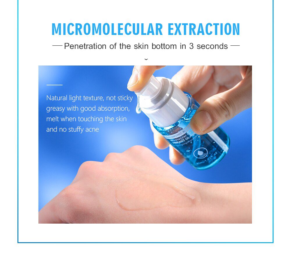VIBRANT GLAMOUR Hyaluronic Acid Face Serum Moisturizing Shrink Pores Remove Fine Lines Anti-Aging Anti-Wrinkle Deep Care 30ml VIBRANT GLAMOUR Hyaluronic Acid Face Serum Moisturizing Shrink Pores Remove Fine Lines Anti-Aging Anti-Wrinkle Deep Care 30ml