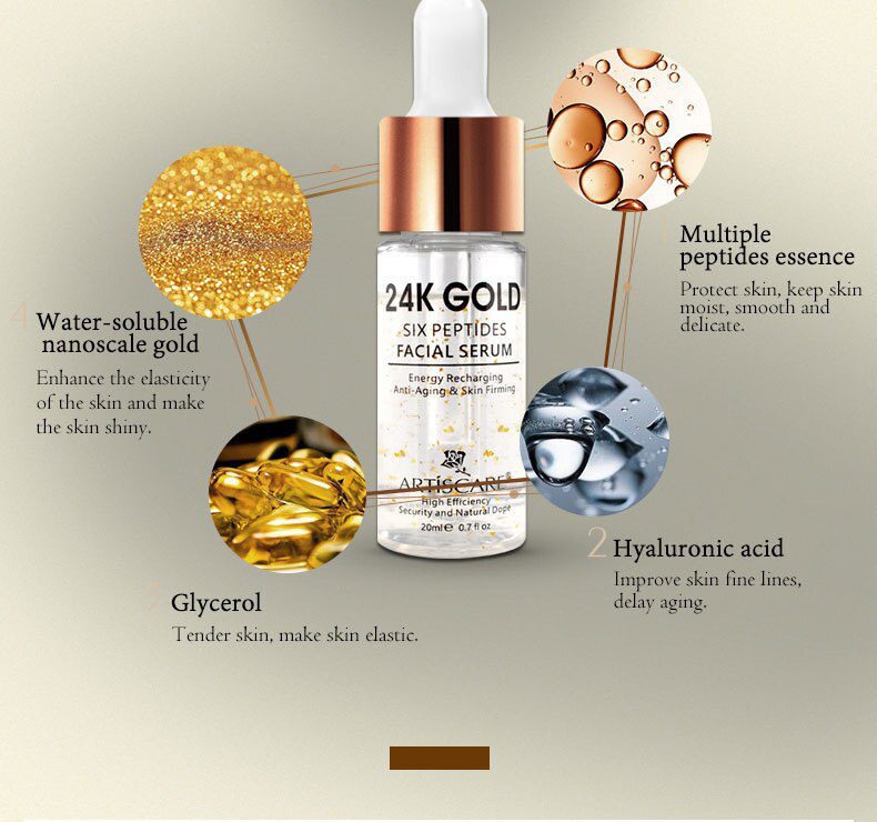 ARTISCARE Vitamin C Serum+Six Peptides Serum 24K Gold+Hyaluronic Acid Serum Anti-Aging Moisturizing Skin Care Whitening Brighten ARTISCARE Vitamin C Serum+Six Peptides Serum 24K Gold+Hyaluronic Acid Serum Anti-Aging Moisturizing Skin Care Whitening Brighten