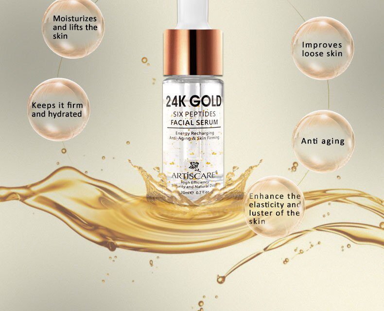 ARTISCARE Vitamin C Serum+Six Peptides Serum 24K Gold+Hyaluronic Acid Serum Anti-Aging Moisturizing Skin Care Whitening Brighten ARTISCARE Vitamin C Serum+Six Peptides Serum 24K Gold+Hyaluronic Acid Serum Anti-Aging Moisturizing Skin Care Whitening Brighten