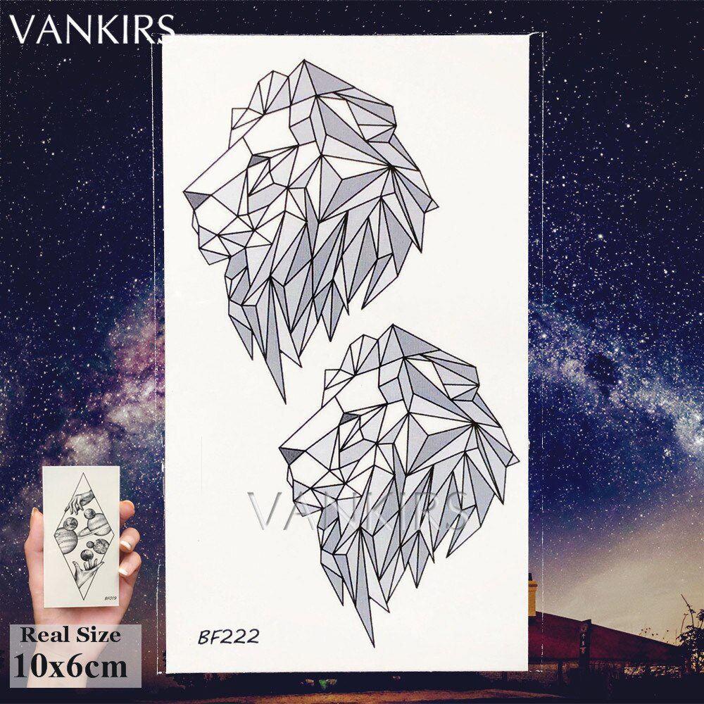 Small Geometric Africa Lion Animals Tribal Tattoos For Men Stickers Body Arm Art Temporary Tattoo Neck Ear Fake Tatoos For Women Small Geometric Africa Lion Animals Tribal Tattoos For Men Stickers Body Arm Art Temporary Tattoo Neck Ear Fake Tatoos For Women