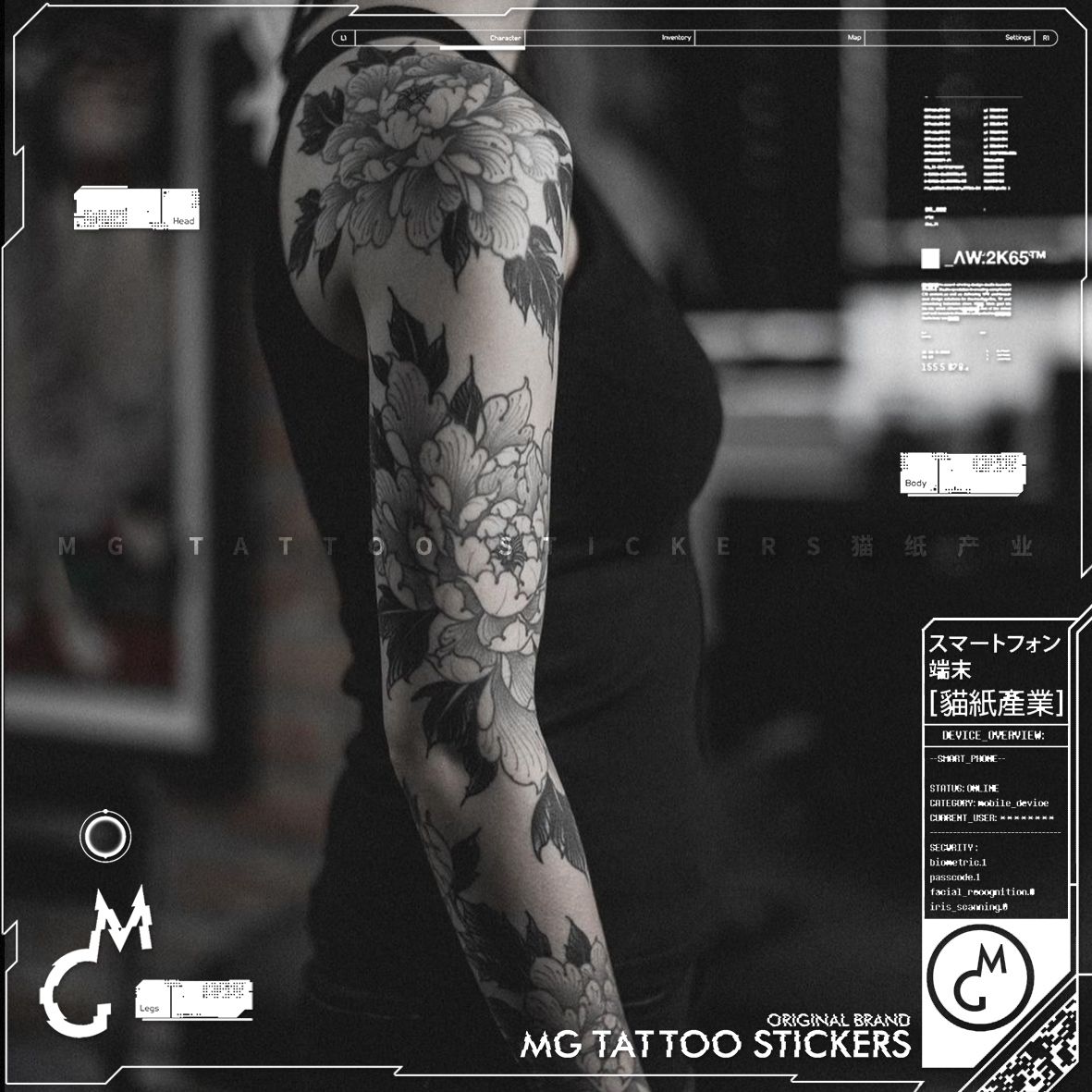 Japanese Flower Tattoo for Women Waterproof Temporary Tattoo Stickers Lasting Art Fake Floral Tattoo Retro Arm Tattoo Sticker Japanese Flower Tattoo for Women Waterproof Temporary Tattoo Stickers Lasting Art Fake Floral Tattoo Retro Arm Tattoo Sticker