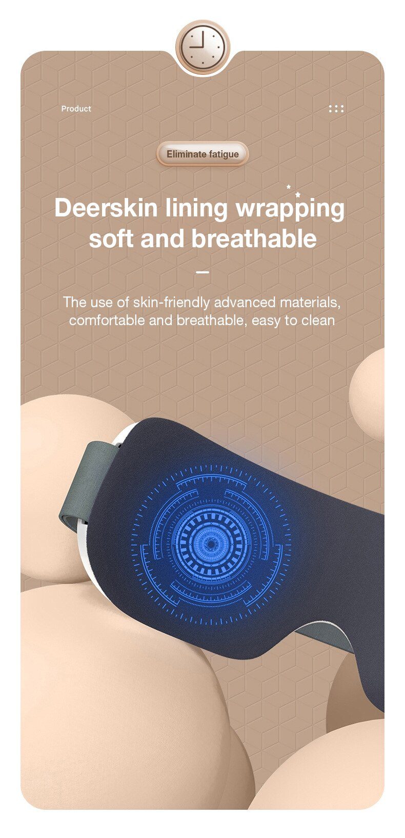 Eye Massager with Heat, Vibration and Bluetooth Music, Smart Massage Eye Mask for Eye Strain, Migraines Relief, Improve Sleep Eye Massager with Heat, Vibration and Bluetooth Music, Smart Massage Eye Mask for Eye Strain, Migraines Relief, Improve Sleep