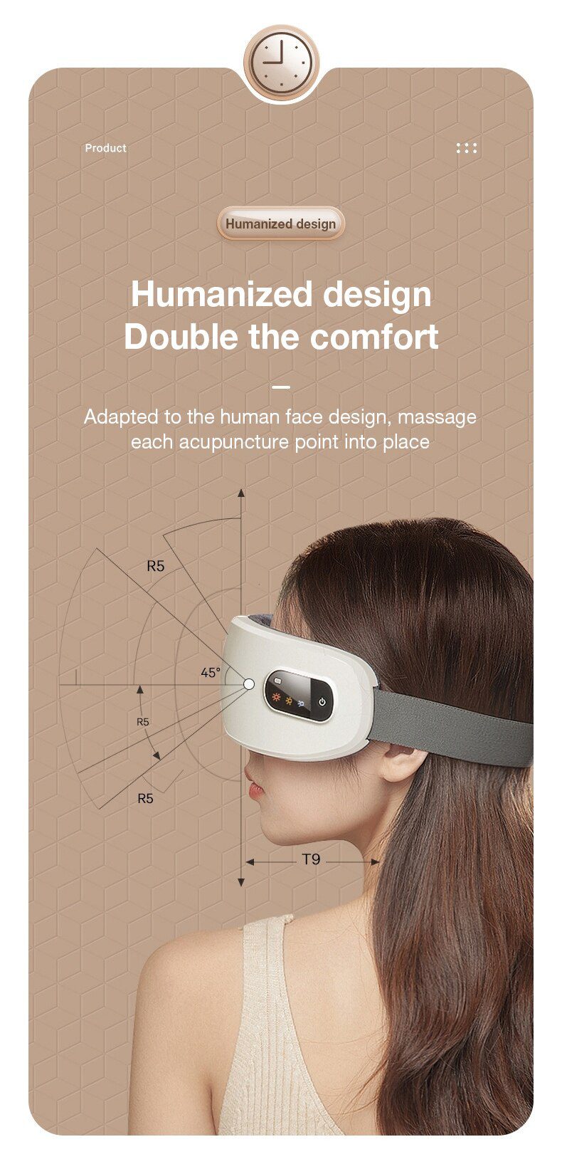 Eye Massager with Heat, Vibration and Bluetooth Music, Smart Massage Eye Mask for Eye Strain, Migraines Relief, Improve Sleep Eye Massager with Heat, Vibration and Bluetooth Music, Smart Massage Eye Mask for Eye Strain, Migraines Relief, Improve Sleep
