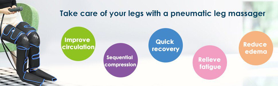 Foot air pressure leg massager promotes blood circulation, body massager, muscle relaxation, lymphatic drainage device 360° Foot air pressure leg massager promotes blood circulation, body massager, muscle relaxation, lymphatic drainage device 360°