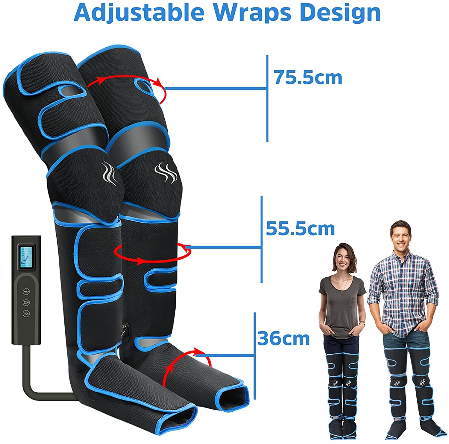 Foot air pressure leg massager promotes blood circulation, body massager, muscle relaxation, lymphatic drainage device 360° Foot air pressure leg massager promotes blood circulation, body massager, muscle relaxation, lymphatic drainage device 360°