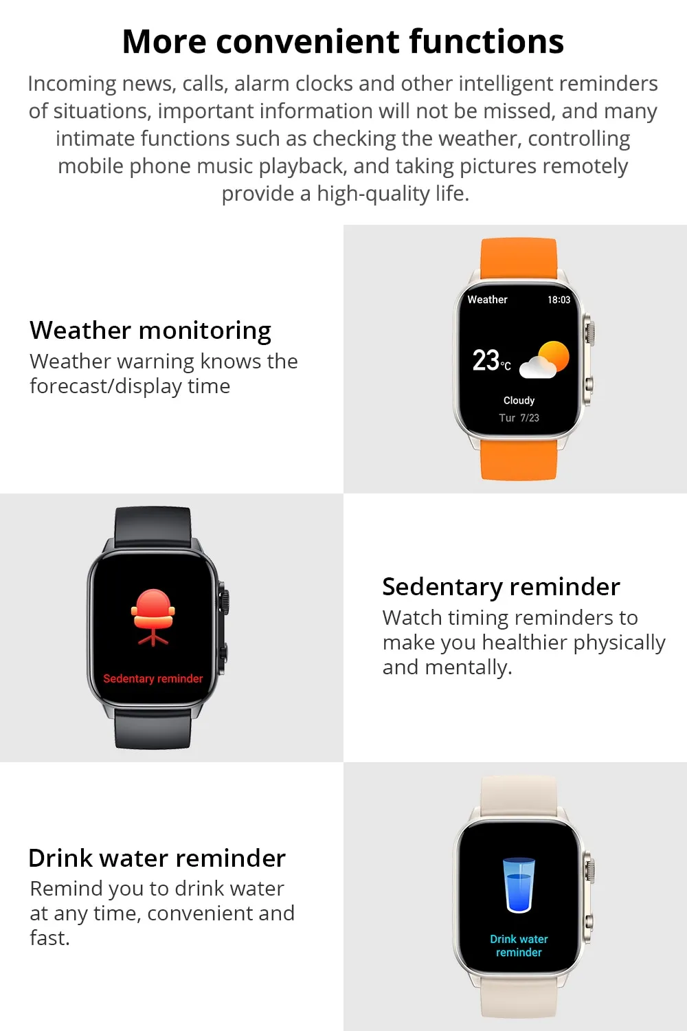 COLMI C81 2.0 Inch AMOLED Smartwatch Support AOD 100 Sports Modes IP68 Waterproof Smart Watch Men Women PK Ultra Series 8 COLMI C81 2.0 Inch AMOLED Smartwatch Support AOD 100 Sports Modes IP68 Waterproof Smart Watch Men Women PK Ultra Series 8