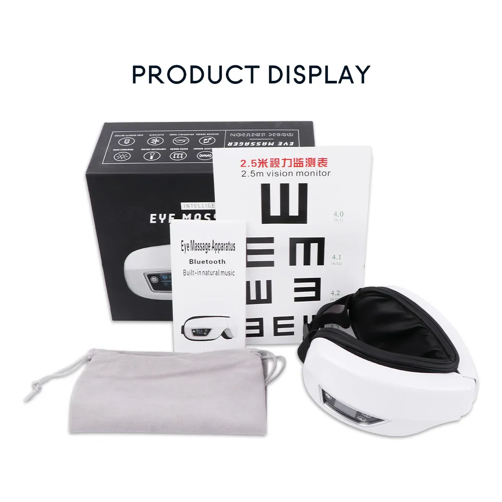 Eye Massager 6D Smart Airbag Vibration Eye Care Instrument Hot Compress Bluetooth Eye Massage Glasses Fatigue Pouch & Wrinkle Eye Massager 6D Smart Airbag Vibration Eye Care Instrument Hot Compress Bluetooth Eye Massage Glasses Fatigue Pouch & Wrinkle
