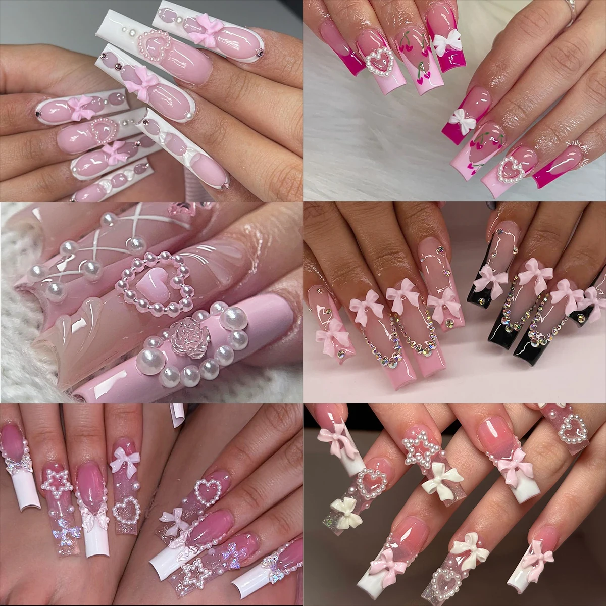 12Grids/box Mixed Resin Bowknot Nail Art Decorations 3D Acrylic Charms Kawaii Colorful Bow Rhinestone DIY Manicure Tools Parts 12Grids/box Mixed Resin Bowknot Nail Art Decorations 3D Acrylic Charms Kawaii Colorful Bow Rhinestone DIY Manicure Tools Parts