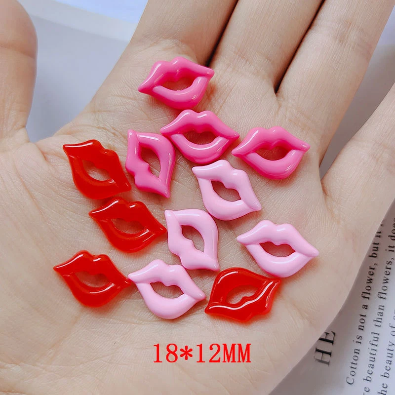 10pcs 3D Kawaii Nail Art Charms Lips Design Nail Parts Random Color Mixed DIY Jewelry Accessories Manicure Decorations Supplies 10pcs 3D Kawaii Nail Art Charms Lips Design Nail Parts Random Color Mixed DIY Jewelry Accessories Manicure Decorations Supplies