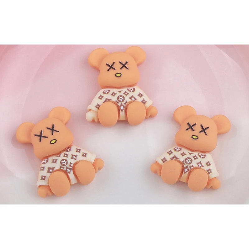 10Pcs Pink Kawaii Bear Shaped Nail Art Charms 3D Resin Cute Color Bear Nails Decoration Luxury Designs DIY Manicure Decoration 10Pcs Pink Kawaii Bear Shaped Nail Art Charms 3D Resin Cute Color Bear Nails Decoration Luxury Designs DIY Manicure Decoration
