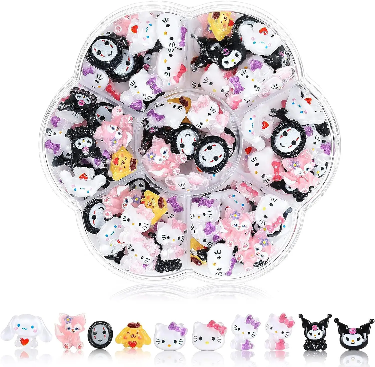 70PCs Kawaii Nail Art Charms canvas MINISO Sanrioed Hello Kitty Kuromi Nail Rhinestone Gems For Manicure DIY Crafts 70PCs Kawaii Nail Art Charms canvas MINISO Sanrioed Hello Kitty Kuromi Nail Rhinestone Gems For Manicure DIY Crafts