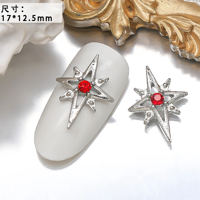 10PCS Luxury Alloy Moon Star Asterism Nail Art Charms Starlight Jewelry Parts Accessories For Manicure Nails Decoration Supplies 10PCS Luxury Alloy Moon Star Asterism Nail Art Charms Starlight Jewelry Parts Accessories For Manicure Nails Decoration Supplies