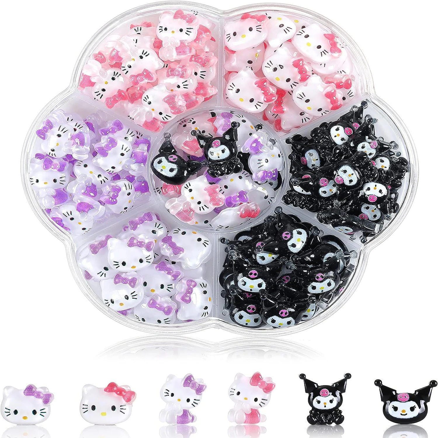 Sanrio Nail Charms Hello Kitty Design Nail Art Diy Mini Rhinestones Flatback Charms Crafts Stones for Manicure Nail Charms 70PCS Sanrio Nail Charms Hello Kitty Design Nail Art Diy Mini Rhinestones Flatback Charms Crafts Stones for Manicure Nail Charms 70PCS