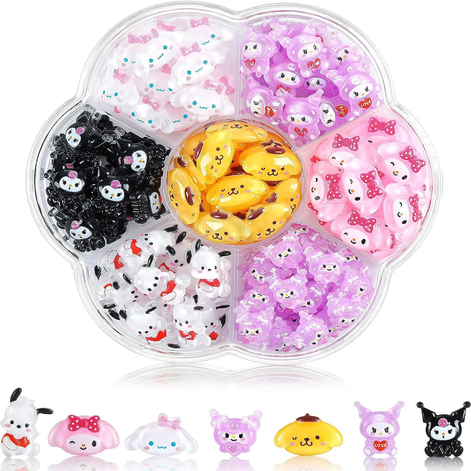 Sanrio Nail Charms Hello Kitty Design Nail Art Diy Mini Rhinestones Flatback Charms Crafts Stones for Manicure Nail Charms 70PCS Sanrio Nail Charms Hello Kitty Design Nail Art Diy Mini Rhinestones Flatback Charms Crafts Stones for Manicure Nail Charms 70PCS