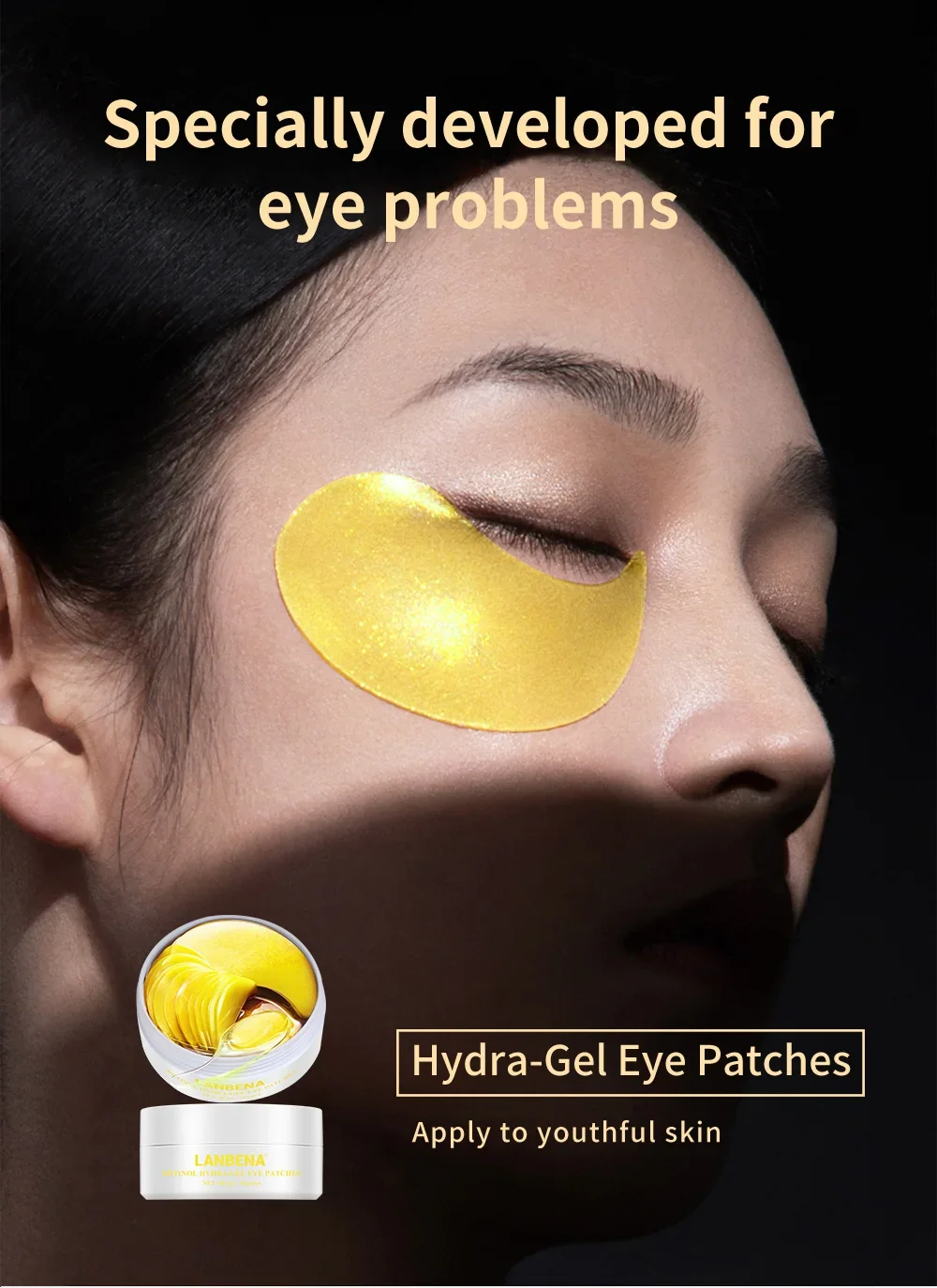 LANBENA Eye Mask Collagen Eye Patch Skin Care Anti Aging Moisturizing Hyaluronic Acid Gel Retinol Remove Dark Circles Eye Bag LANBENA Eye Mask Collagen Eye Patch Skin Care Anti Aging Moisturizing Hyaluronic Acid Gel Retinol Remove Dark Circles Eye Bag