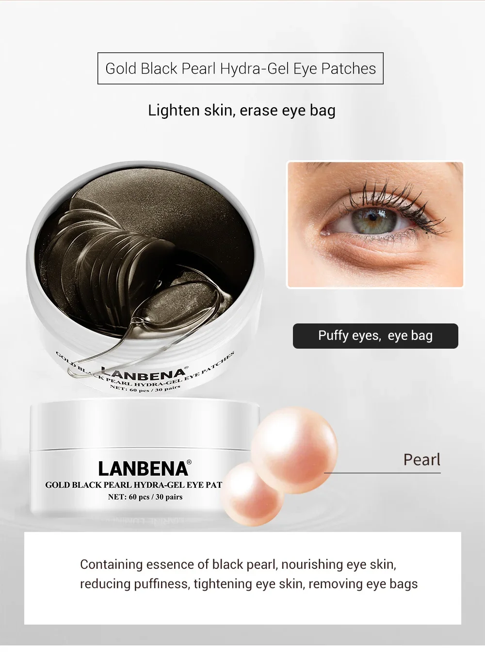 LANBENA Eye Mask Collagen Eye Patch Skin Care Anti Aging Moisturizing Hyaluronic Acid Gel Retinol Remove Dark Circles Eye Bag LANBENA Eye Mask Collagen Eye Patch Skin Care Anti Aging Moisturizing Hyaluronic Acid Gel Retinol Remove Dark Circles Eye Bag