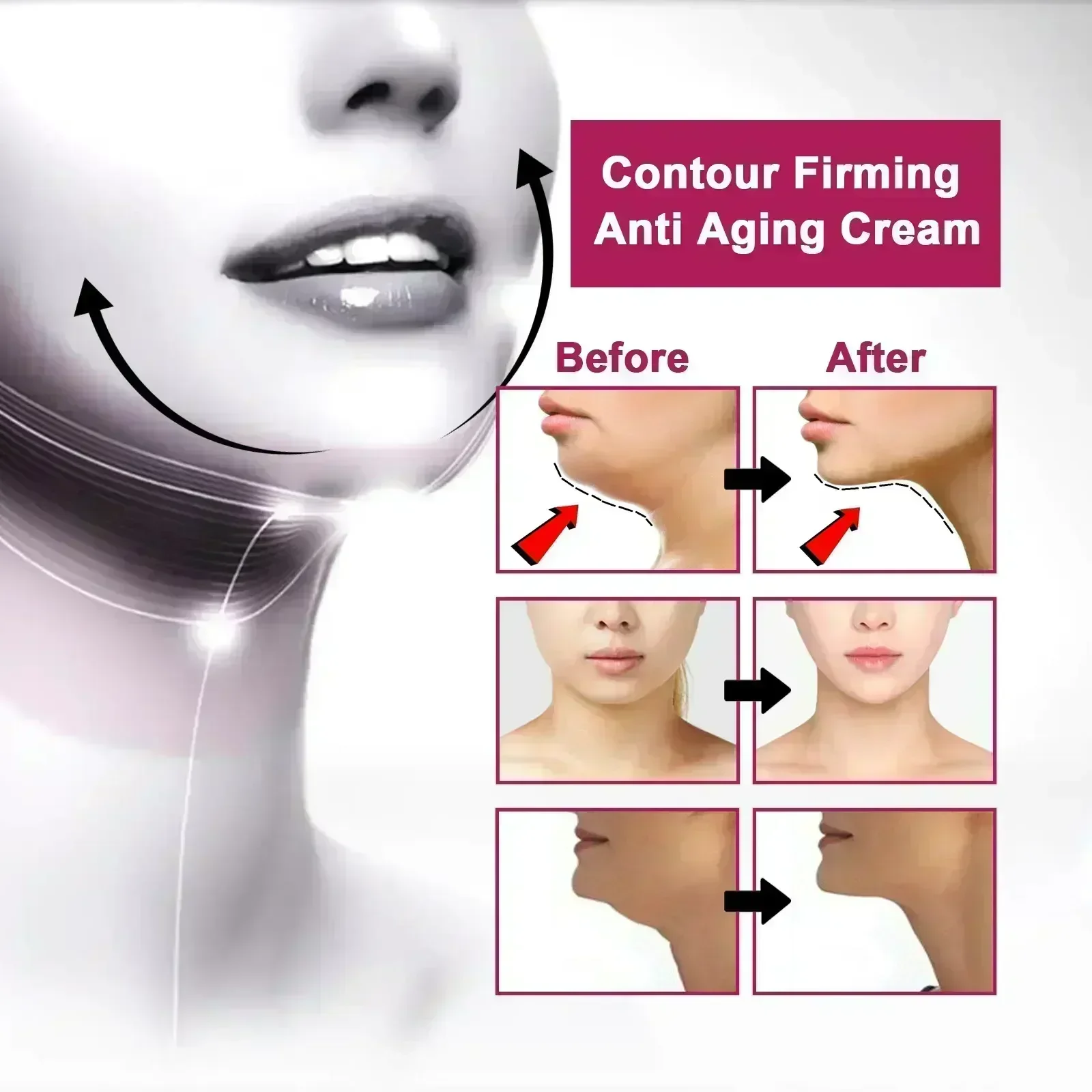 V-Shape Firming Face-lift Cream Removal Masseter Muscle Double Chin Face Fat Burning Anti-aging Products V-Shape Firming Face-lift Cream Removal Masseter Muscle Double Chin Face Fat Burning Anti-aging Products
