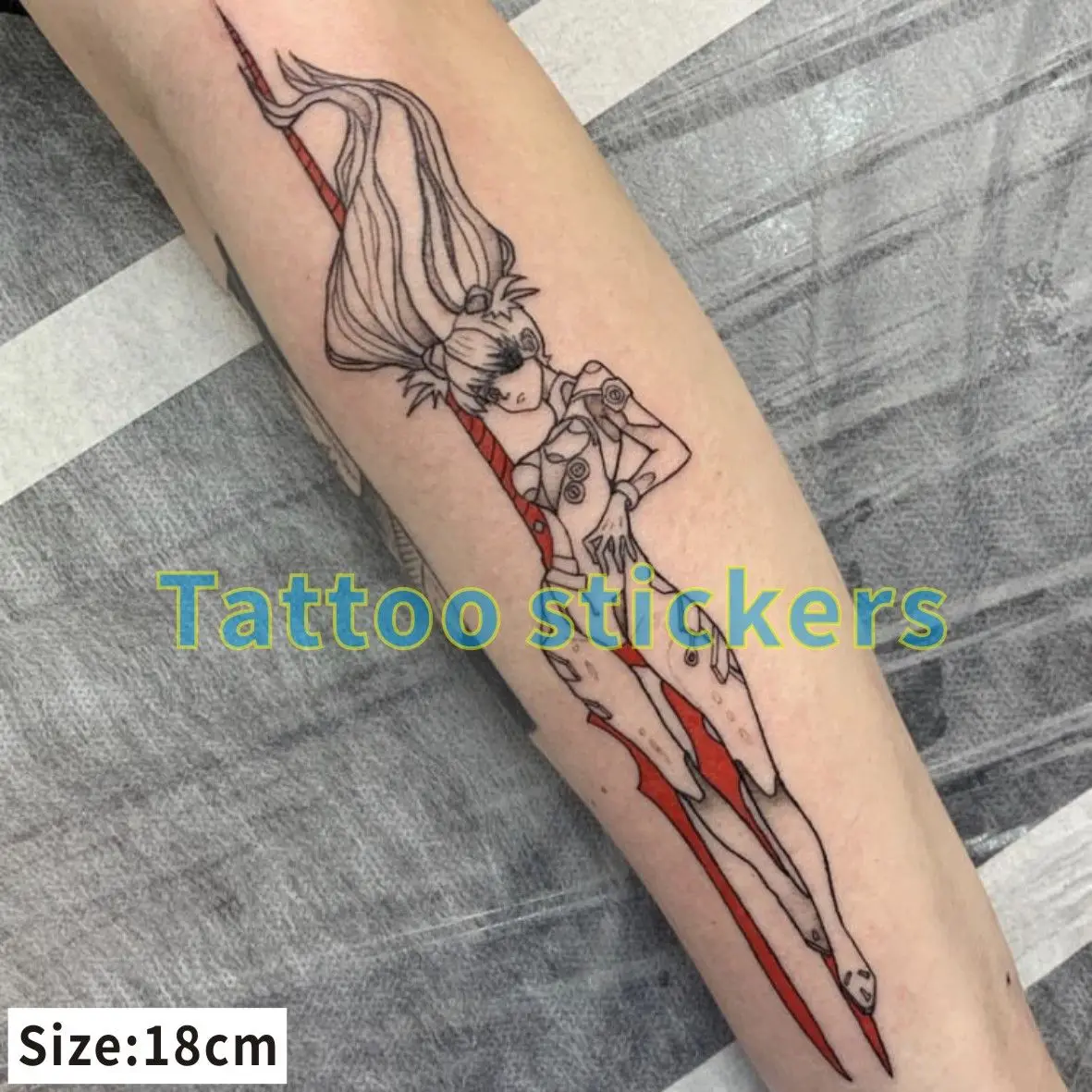 Cartoon anime Neon Genesis Evangelion EVA Asuka Ayanami Rei Tattoo Sticker Personalized Flower Arm Waterproof Durable Cartoon anime Neon Genesis Evangelion EVA Asuka Ayanami Rei Tattoo Sticker Personalized Flower Arm Waterproof Durable