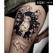Luna Store
 Anime Nezuko Temporary Tattoos Cartoon Cute Girl Cosplay Transfer Tattoo Body Art Waterproof Fake Tatoo Sticker