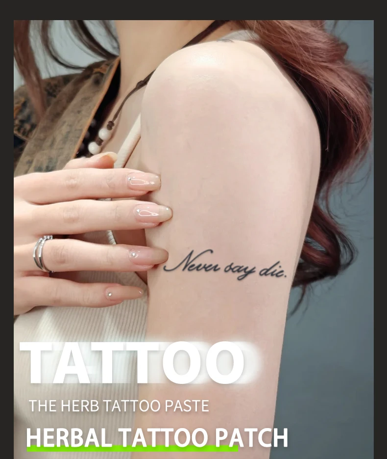 Sentence pattern, lasting 1-2 weeks waterproof, temporary tattoo stickers, realistic semi-permanent fake tattoos for the arms Sentence pattern, lasting 1-2 weeks waterproof, temporary tattoo stickers, realistic semi-permanent fake tattoos for the arms