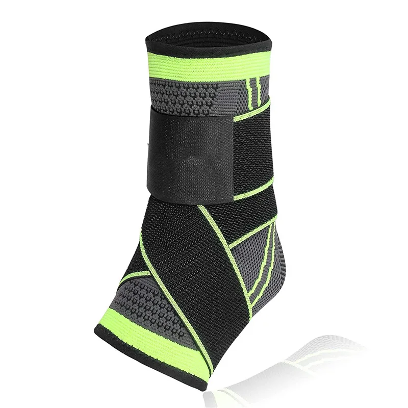 Adjustable Ankle Support Compression Ankle Brace Protector for Running Soccer Basketball Nylon Knitted Gym Bandage Ankle Strap Adjustable Ankle Support Compression Ankle Brace Protector for Running Soccer Basketball Nylon Knitted Gym Bandage Ankle Strap