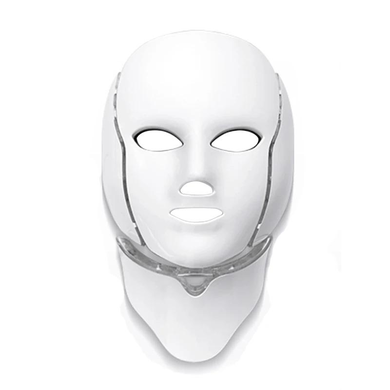 Led Face and Neck Mask Beauty Electric Face Mask for Woman Man 7 Colors Light LED Mask Facial Skin Care Repair Skin Whitening
