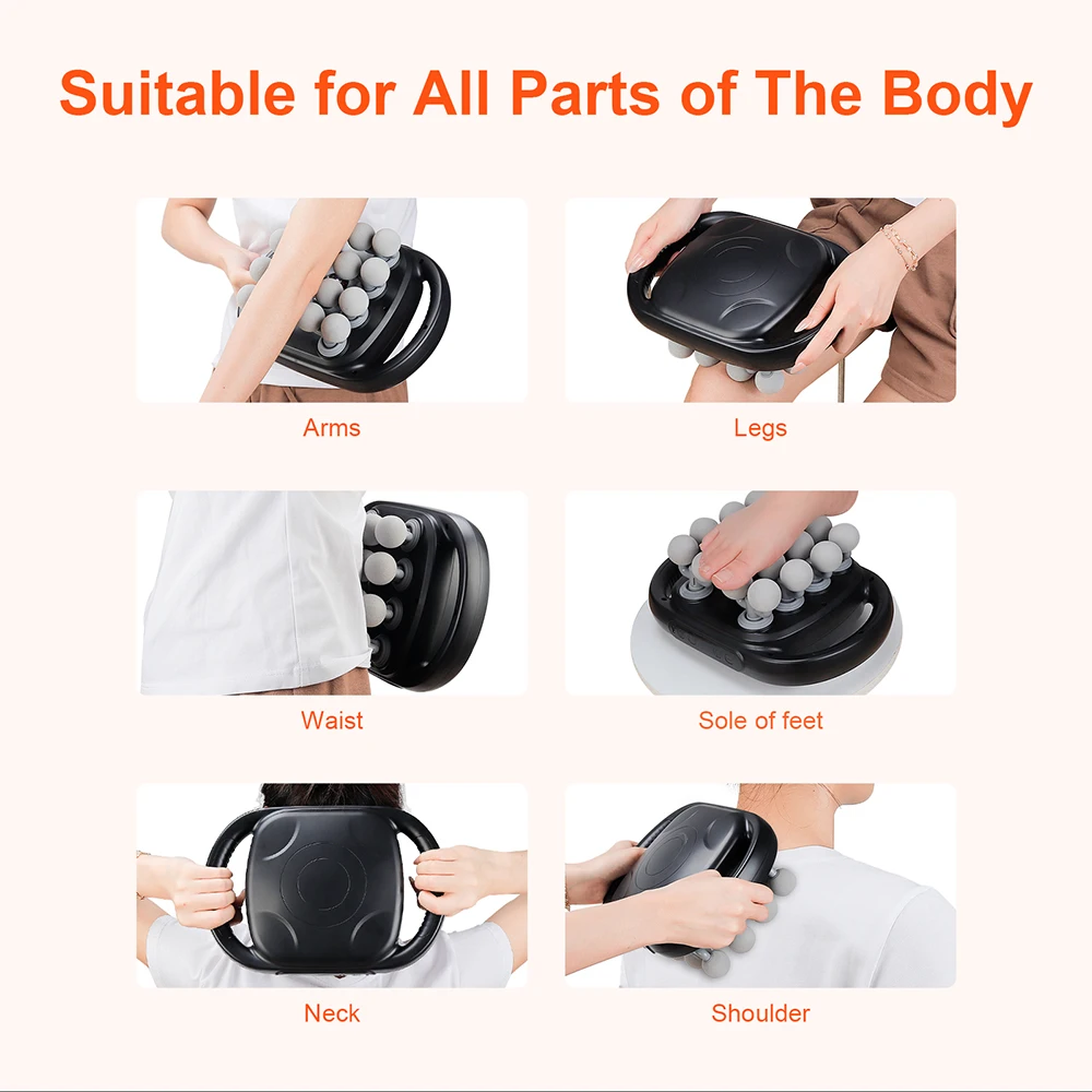 16 Head Massage Gun High Frequency Vibration for Muscle Relief Deep Tissue Percussion for Neck Cervical Spine Full Body